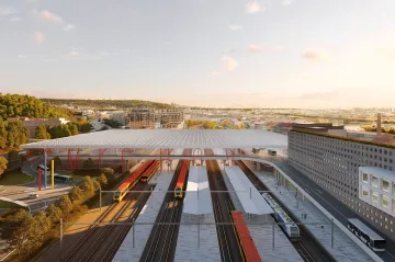 Autobusy nad vlaky, tramvaje hned vedle. Na Smíchově má vzniknout velkorysý terminál veřejné dopravy