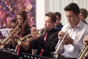 Mladí muzikanti z německého Aurichu koncertovali s příbramským GymBandem