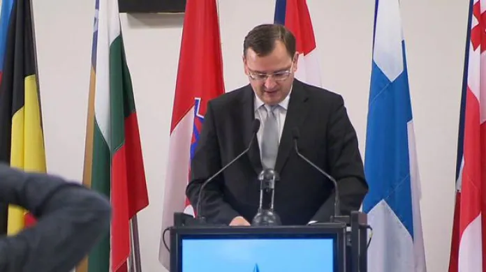 Projev Petra Nečase na parlamentním shromáždění NATO v Praze