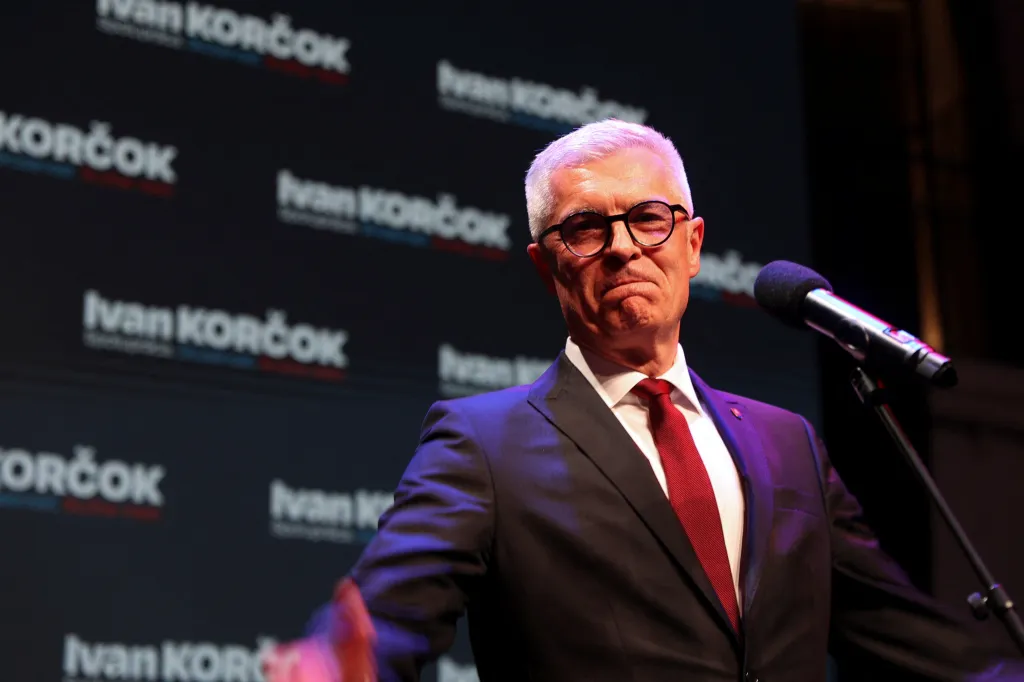 Neúspěšný prezidentský kandidát Ivan Korčok po vyhlášení výsledků prezidentských voleb