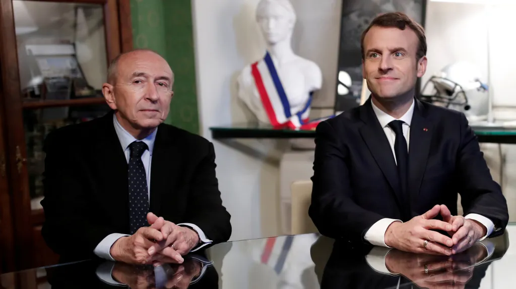 Bernard Collomb a Emmanuel Macron