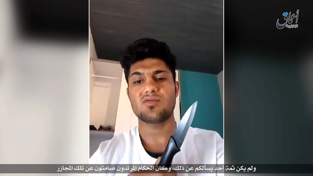 Muž, který podle videa zveřejněného Islámským státem útočil v Německu