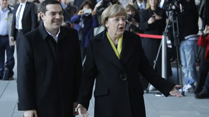 Merkelová a Tsipras v Berlíně