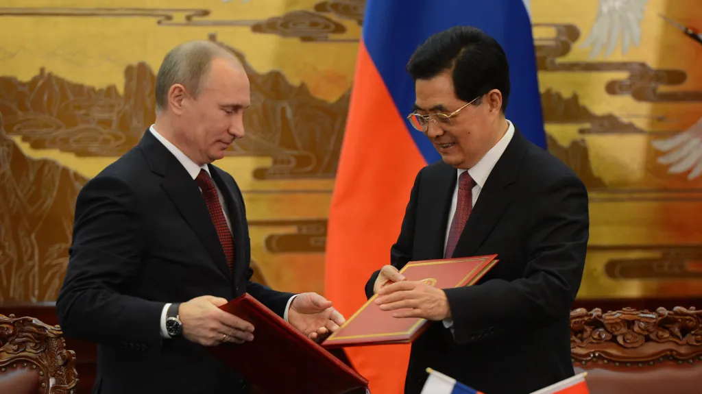 Vladimir Putin a Chu Ťin-tchao