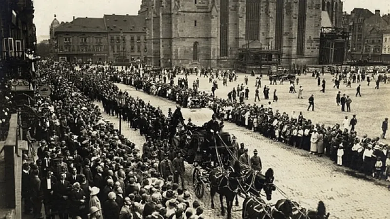 Klostermannův pohřeb v Plzni