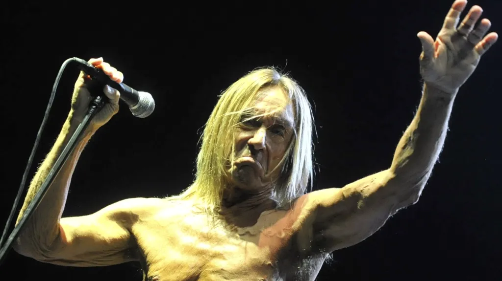 Iggy Pop na koncertě ve Frýdku-Místku