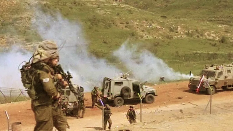 Izraelský zásah proti palestinské demonstraci