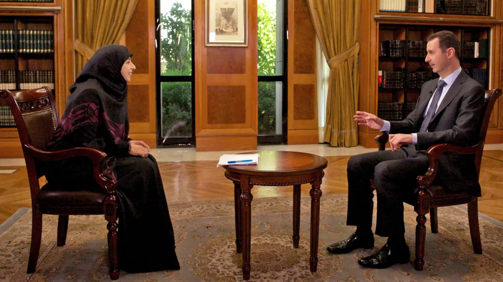 Bašár Asad v rozhovoru pro televizi Al-Manar