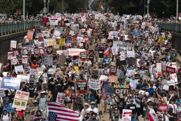 Ve Washingtonu se demonstrovalo proti nasazení Národní gardy