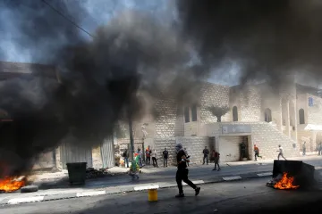 Den nakby. Připomínku porážky s Izraelem provázely protesty Palestinců