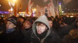 Opoziční demonstrace proti prezidentu Lukašenkovi