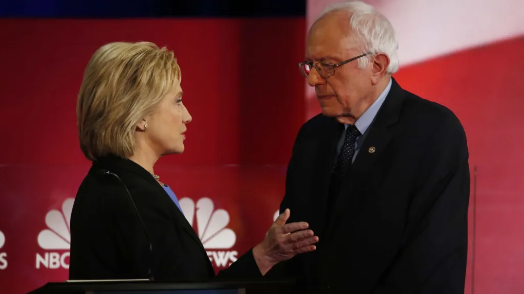 Hillary Clintonová a Bernie Sanders