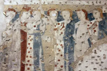 Na stěnách kunštátského zámku objevili středověký komiks. Malba s rytířskými motivy je unikát