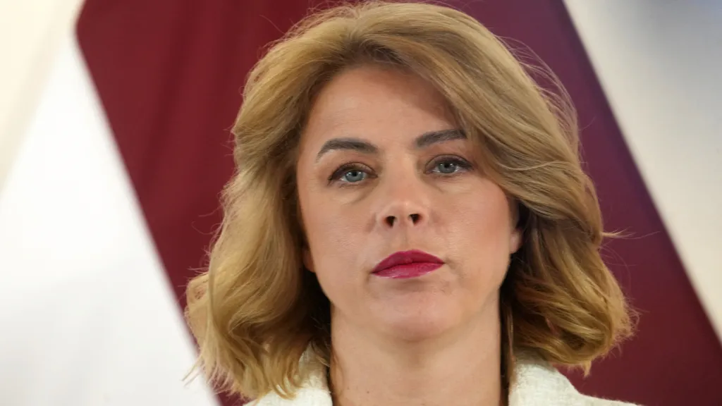 Lotyšská premiérka Evika Siliňová