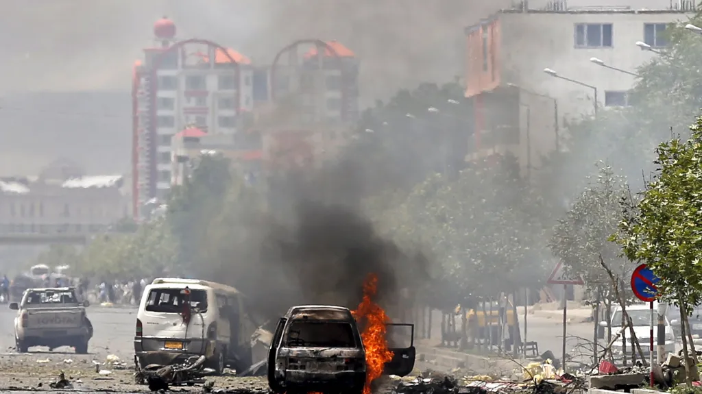 Výbuch před parlamentem v Kábulu