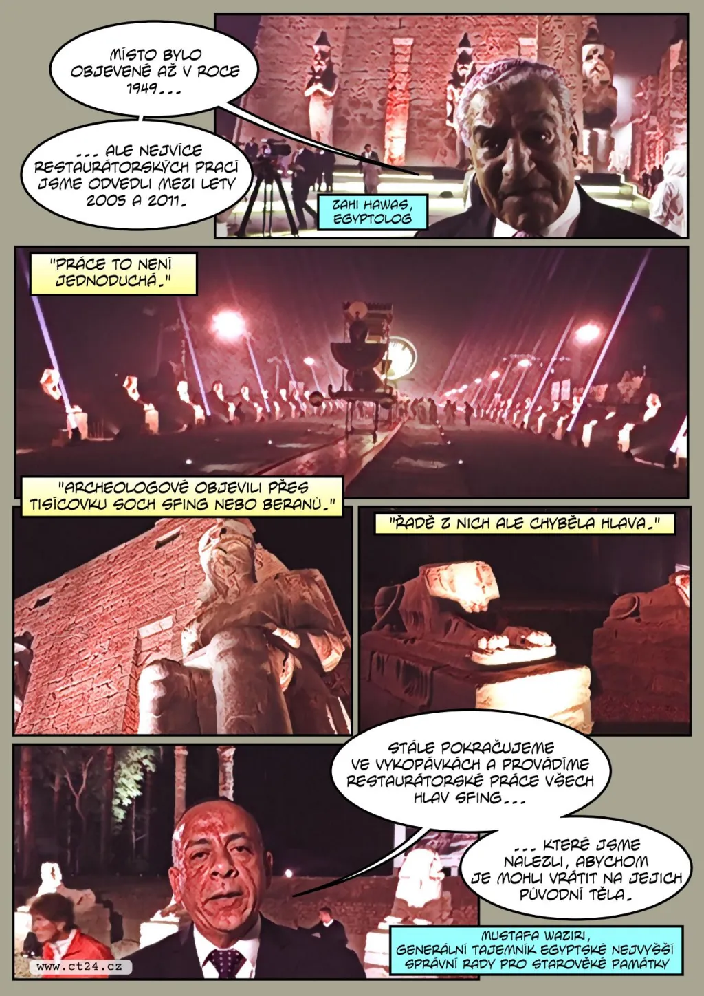 V Egyptě otevřeli prastarou Alej sfing