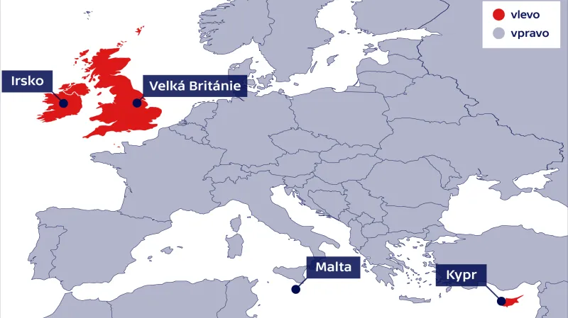 Kde se v Evropě jezdí vlevo