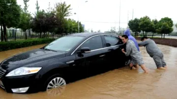 Přívalové deště v Číně
