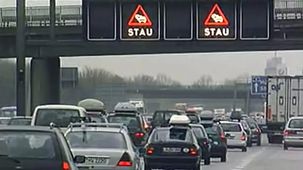 Zácpy na německých dálnicích