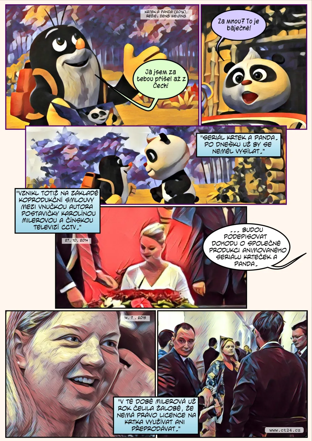 Komiks: Milerová prohrála spor o krtečka