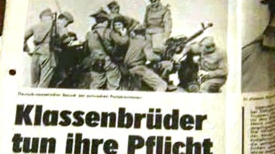 Srpen 1968 ve východoněmeckém tisku