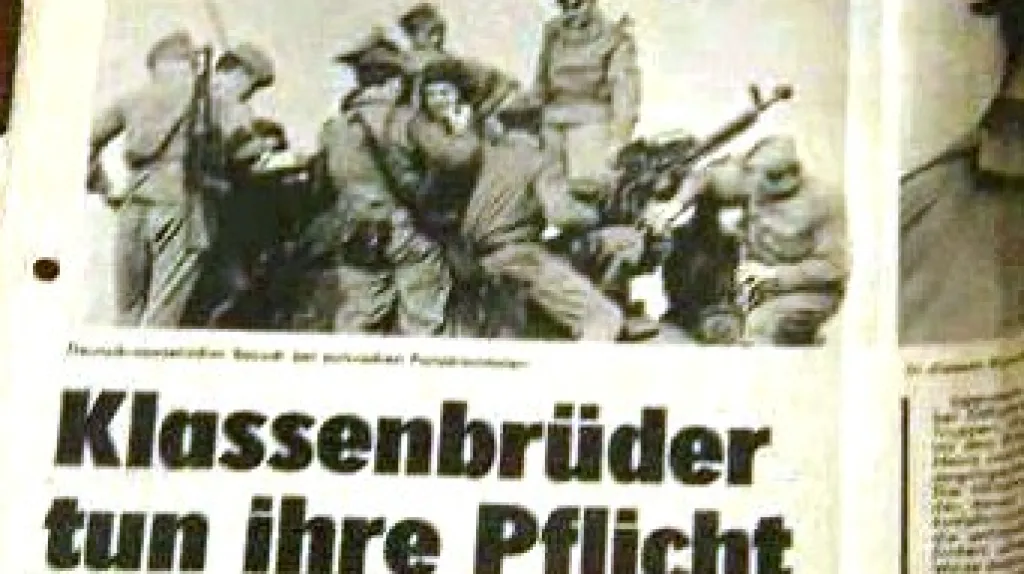 Srpen 1968 ve východoněmeckém tisku