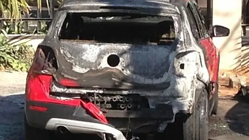 Auto, z něhož se střílelo na Radovana Krejčíře