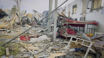 Trosky rehabilitační nemocnice pro drogově závislé po útoku na Kábul