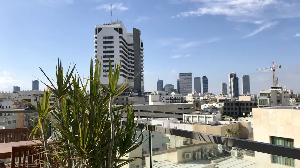 Výhled na moderní část Tel Avivu