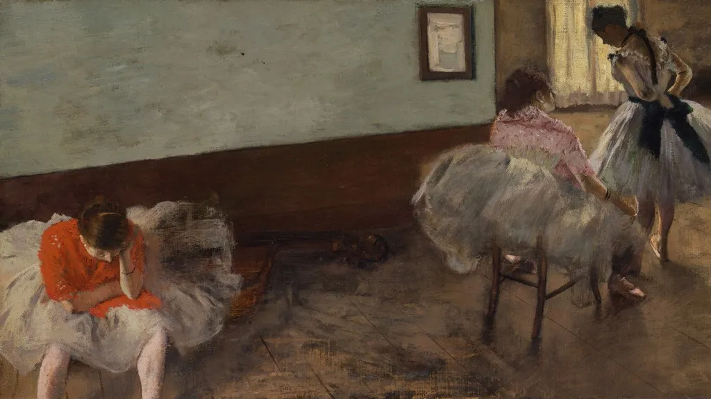 Edgar Degas / Hodina tance (detail)