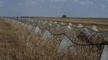 Linie dračích zubů v Záporožské oblasti