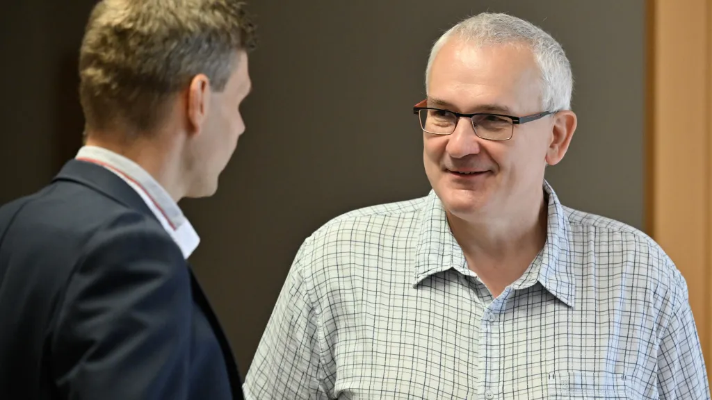 Radek Březina (vpravo)