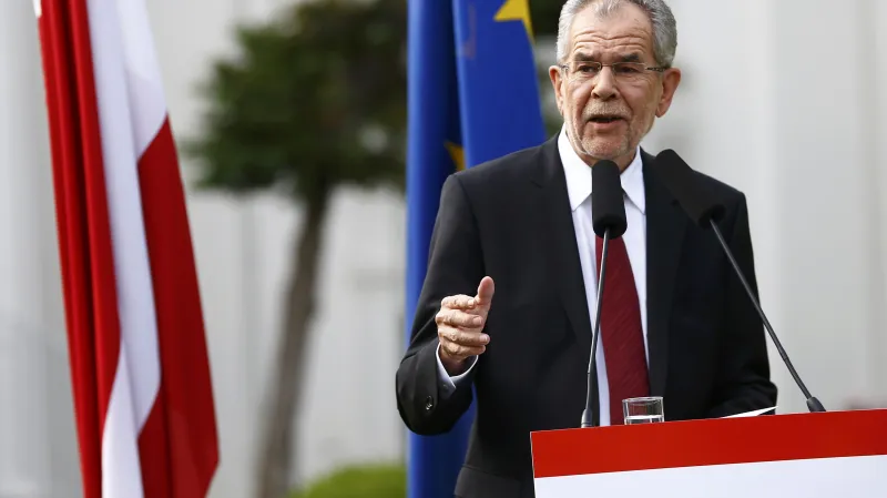 Alexander Van der Bellen krátce po svém volebním vítězství