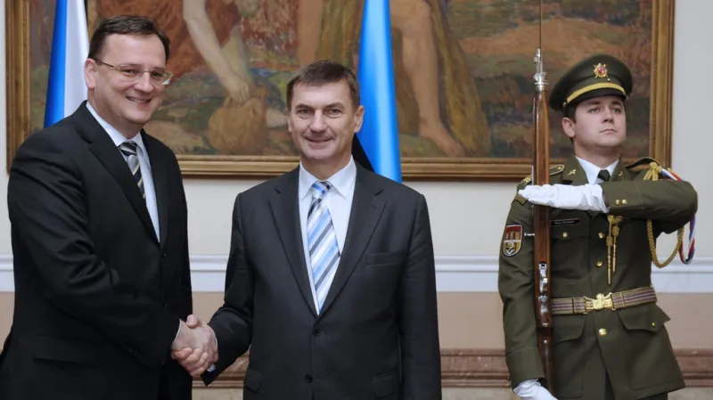 Petr Nečas a Andrus Ansip