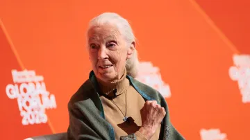 Jane Goodallová na snímku ze září 2025