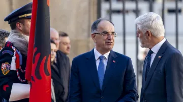 Návštěva prezidenta Albánie Bajrama Begaje na Pražském hradě, 19. 11. 2025