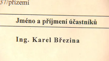 Spis Karla Březiny