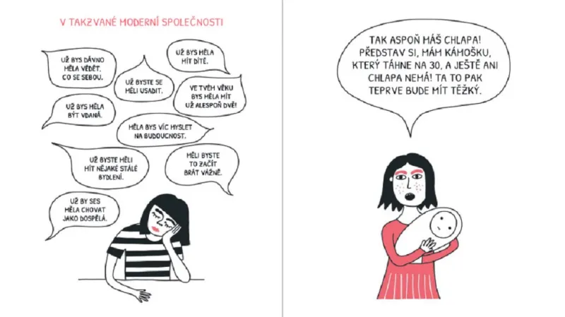 Z komiksu Bezdětná