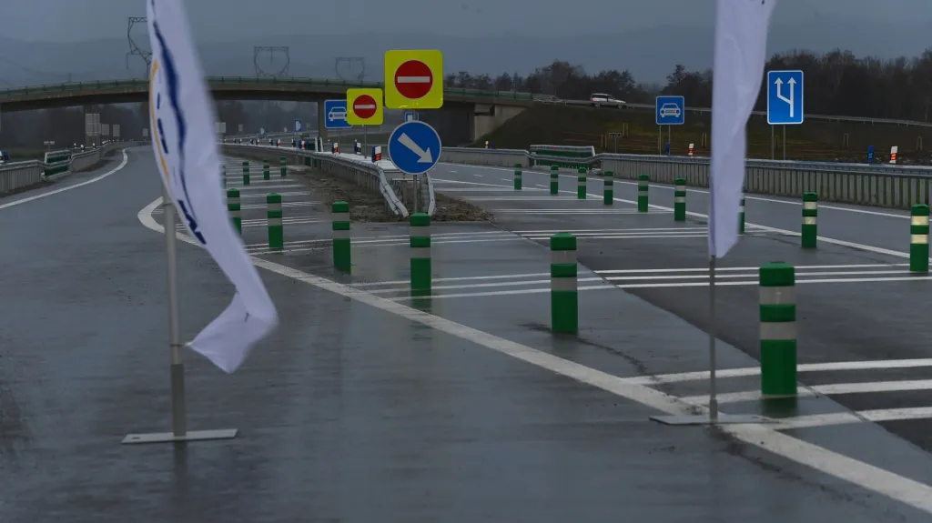 Otevření obchvatu Bludova na Šumpersku