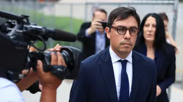 Salvador Plasencia u soudu v Los Angeles, snímek z července 2025