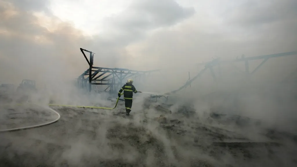 Požár tesařské dílny