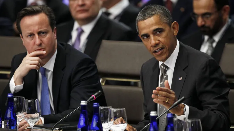 David Cameron a Barack Obama