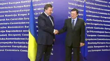 Viktor Janukovyč a José Barroso