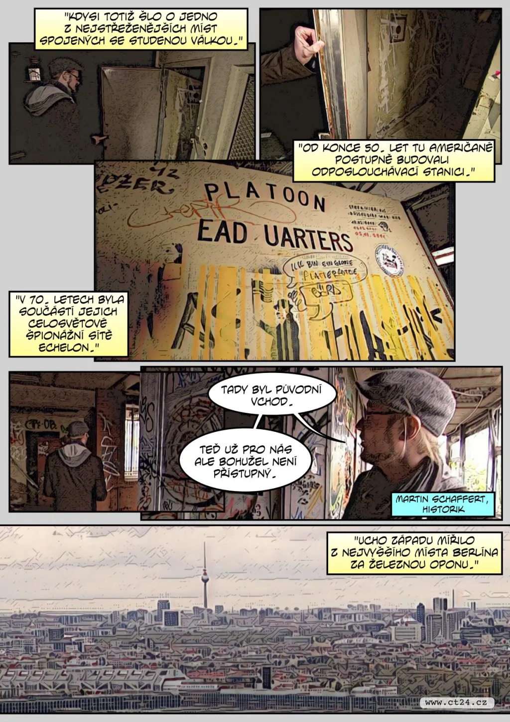 Nevědomí východních Němců připomíná komplex Teufelsberg