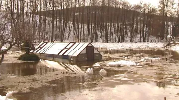 Tající sníh na Liberecku