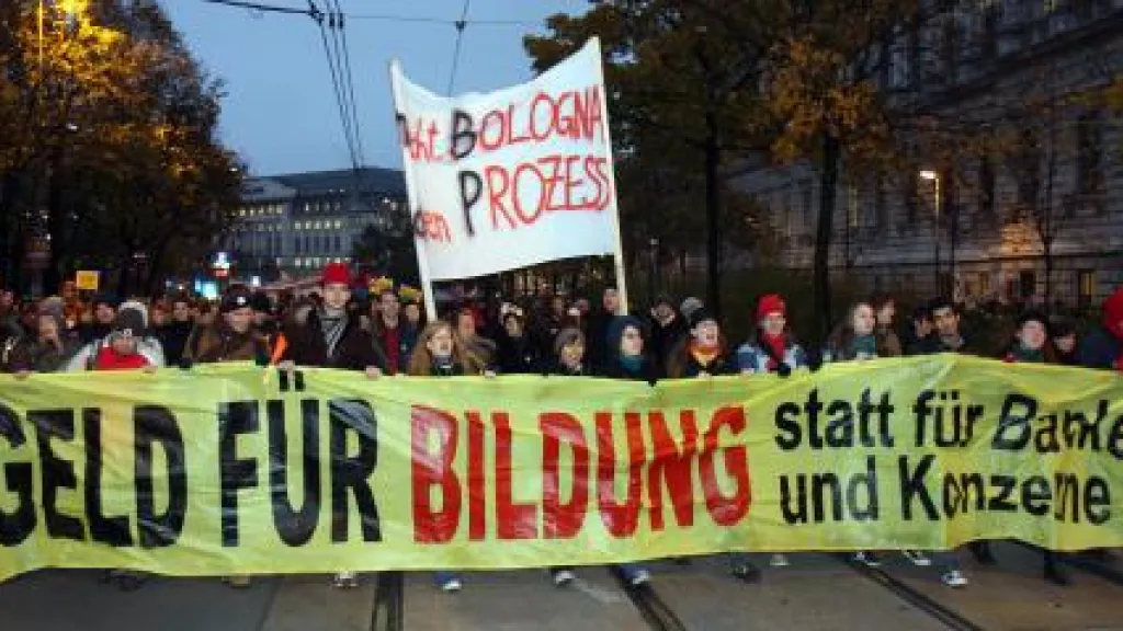 Protesty rakouských studentů