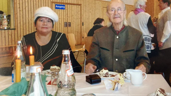 Marta Zápotočná s Adolfem Linkou v Německu