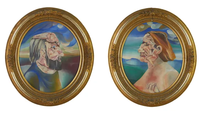 Eva Švankmajerová, Portrét J. Š. (vlevo) a Portrét E. Š.