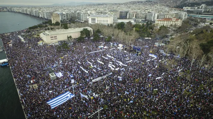 Řecký protest proti názvu Makedonie