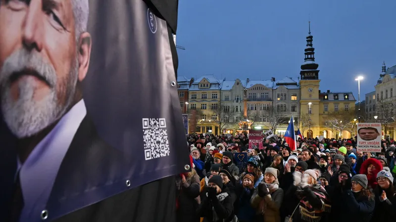 Protesty na Masarykově náměstí v Ostravě